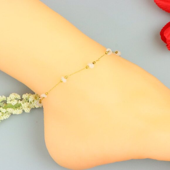 "Handmade Anklet – A Stylish Choice for Women, Thoughtful Gift Idea, EVCH1112 - Picture 1 of 11